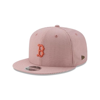 Boston Red Sox Gorra | New Era MLB Seersucker Black Label 9fifty Snapback Cap Mexico - Rosas